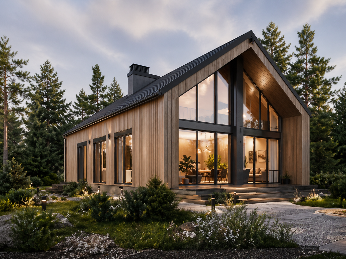 Готовый проект загородного дома